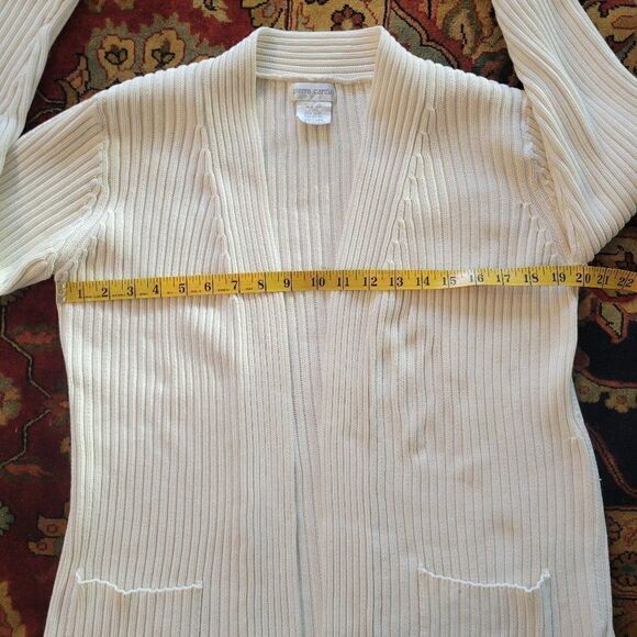Pierre‎ Cardin vintage cardigan size large size L 100% cotton. - Picture 6 of 8